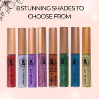BOBI Glitter Eyeliner Orange | Diamond Sparkle Finish | Waterproof Long Wear | Quick Dry Smudgeproof | Felt-Tip Precision | Cruelty-Free Paraben-Free 5 ml - 6