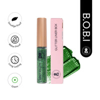 BOBI Glitter Eyeliner Green | Diamond Sparkle Finish | Waterproof Long Wear | Quick Dry Smudgeproof | Felt-Tip Precision | Cruelty-Free Paraben-Free-5ml - 1