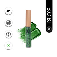 BOBI Glitter Eyeliner Green | Diamond Sparkle Finish | Waterproof Long Wear | Quick Dry Smudgeproof | Felt-Tip Precision | Cruelty-Free Paraben-Free-5ml - 2