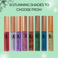 BOBI Glitter Eyeliner Green | Diamond Sparkle Finish | Waterproof Long Wear | Quick Dry Smudgeproof | Felt-Tip Precision | Cruelty-Free Paraben-Free-5ml - 6