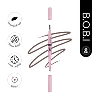 BOBI Eyebrow Pencil Brown | Waterproof Smudgeproof Finish | Built-In Spoolie Brush | Long Lasting Smooth Texture | Paraben-Free Cruelty-Free | Precision Brow Definer-5gm - 2