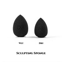 Boujee Beauty Charcoal Black Makeup Sponges Sets & Kits for Women - S01B