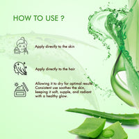 by NAKED fact Megalight 0 % Sticky Aloe Vera Gel for Men & Women | 100 ml