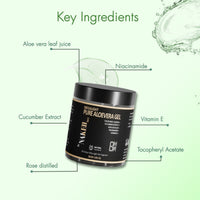 by NAKED fact Megalight 0 % Sticky Aloe Vera Gel for Men & Women | 100 ml