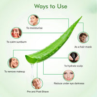 by NAKED fact Megalight 0 % Sticky Aloe Vera Gel for Men & Women | 100 ml