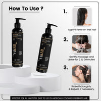 By NAKED fact Pro Repair Anti Hairfall Black Soil Shampoo | All Hair Types for Women & Men | 250ml