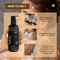 By NAKED fact SMCT Base Microbial OUD Unisex Body Wash - 300 ml