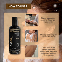By NAKED fact Ultra Hydrating Rose Body Wash - 300 ml