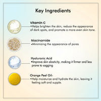 By NAKED fact Vitamin C Face Serum with Niacinamide, Orange Peel Oil & Hyaluronic Acid for Men & Women| 30 ml