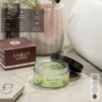 Anour Green Tea Slush Face & Body Scrub for Gentle Exfoliation | 100gms