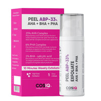 CosIQ ABP 33% Strong Exfoliating Peel AHA 25% | PHA 6% | BHA 2% Peeling Solution, 30ml (Pack of 2)