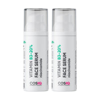 CosIQ Niacinamide Vitamin B3-20% Face Serum, 30ml (Pack of 2)