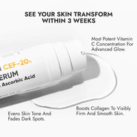 CosIQ Vitamin CEF-20% Glow Boost Face Serum, 30ml (Pack of 2)