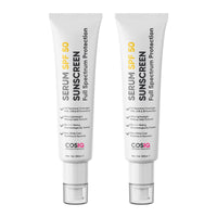 CosIQ Outdoor Sunscreen Serum SPF 50 PA++++ Broad Spectrum, 100ml (Pack of 2)