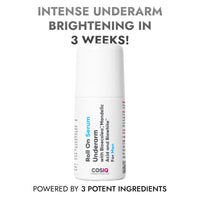 CosIQ Brightening Underarm Roll On Serum for Men, 40ml (Pack of 3)