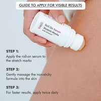 Cos-IQ Stretch Marks Removal Roll-On Serum (Pack of 3 X 40ml Each), with Striover, Scar Removal, Uneven Skin Tone, All Skin Types, 120ml