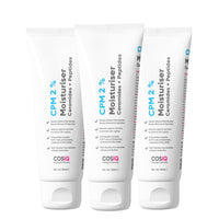 CosIQ CPM 2% Ceramides with Peptides Moisturizer for Intense Moisturizing and Skin Strengthening, 100ml (Pack of 3)