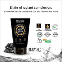 Dr.Rashel CHARCOAL FACE WASH FOR MEN THAT CONTROLS POLLUTION & ACNE PARABEN FREE (100 ml)