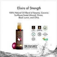 Dr.Rashel Black Seed Onion Hair Oil With Comb Applicator 100 ml