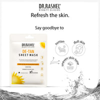 Dr.Rashel De-Tan Face Sheet Mask With Serum For Women and Men 20 gm * 3
