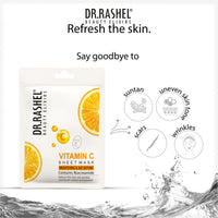 Dr.Rashel Vitamin C Face Sheet Mask With Serum For Women and Men 20 gm * 3