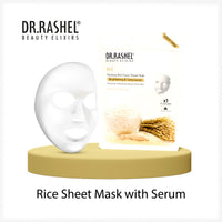 Dr.Rashel Rice Face Sheet Mask With Serum For Women and Men 20 gm * 3