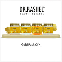 Dr.Rashel GOLD PACK OF 4 (SCRUB, GEL, CREAM & FACEPACK) - 1520 ML