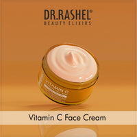 Dr.Rashel Vitamin C Face Cream For Women and Men | All Skin Types |Soft and Healthy Skin | Repairing & Nourishment | Deep Hydration & Moisturization | 100% Vegan | Paraben Free, Pack of 1