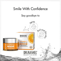 Dr.Rashel Vitamin C Face Cream For Women and Men | All Skin Types |Soft and Healthy Skin | Repairing & Nourishment | Deep Hydration & Moisturization | 100% Vegan | Paraben Free, Pack of 1