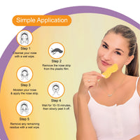 DR.Rashel Vitamin C Nose Strips with Witch Hazel Extracts 10 Strips & 10 Wipes - 35 gm