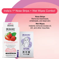 DR.Rashel Strawberry Nose Pore Strips 10 Strips & 10 Wipes 35 gm
