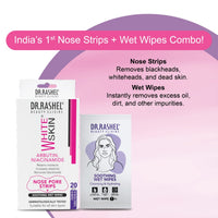 DR.Rashel White Skin Nose Pore Strips|10 Strips & 10 Wipes 35 gm