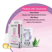 DR.Rashel White Skin Nose Pore Strips|10 Strips & 10 Wipes 35 gm