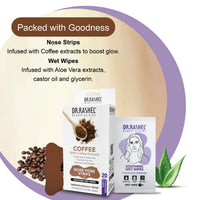 DR.Rashel Coffee Nose Pore Strips 10 Strips & 10 Wipes 35 gm