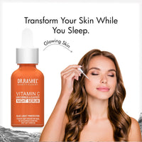 DR.RASHEL Vitamin C Night Serum | Brightens Skin, Reduces Dark Spots, Hydrates & Repairs - 30 ML