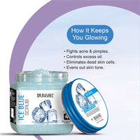 DR.Rashel Ice Blue Scrub - Soothes and Refreshes Skin, Reduces Puffiness, Gently Exfoliates, Hydrates Skin, Provides a Cooling Effect