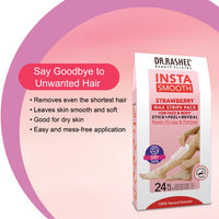 DR.RASHEL INSTA SMOOTH WAX STRIPS PACKS 24PCS - STRAWBERRY 50 gm