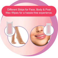 DR.RASHEL INSTA SMOOTH WAX STRIPS PACKS 24PCS - STRAWBERRY 50 gm