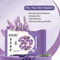 DR.RASHEL Lavender Face Wet Wipes pack of 2 25 gm