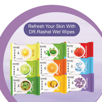 DR.RASHEL Lavender Face Wet Wipes pack of 2 25 gm