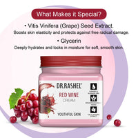 DR.RASHEL Red Wine Face Cream | Nourishing & Anti-Ageing Cream for Firm, Glowing Skin (380ML)