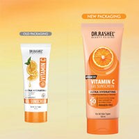 DR.RASHEL Vitamin C Sunscreen – SPF 50 Advanced Sun Protection & Glow Formula (100ML)