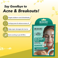 DR.RASHEL Bio Collagen Deep Facial Mask with Salicylic Acid – Acne Control & Pore Purifying Sheet Mask