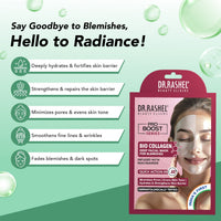 DR.RASHEL Bio Collagen Deep Facial Mask with Niacinamide – Brightening & Skin Repair Sheet Mask