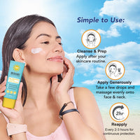 DR.RASHEL Serum Sunscreen SPF 40 with 1% Hyaluronic Acid | Lightweight Hydrating Sun Protection for Glowing Skin (30ML)