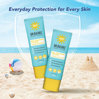 DR.RASHEL Serum Sunscreen SPF 60 with 1% Hyaluronic Acid | Ultra-Protective & Moisturizing Daily Sunscreen for All Skin Types (30ML)