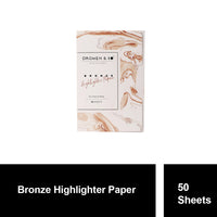 Dromen & Co Bronze Highlighter Paper For Face & Body 50 Pieces
