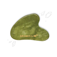 Dromen & Co Jade Gua Sha Natural Stone Face Massager (Green)