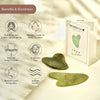 Dromen & Co Jade Gua Sha Natural Stone Face Massager (Green)