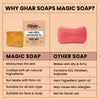 Ghar Soaps Magic Soap Sandal Wood And Saffron for DeTan and Glowing Brightening Skin